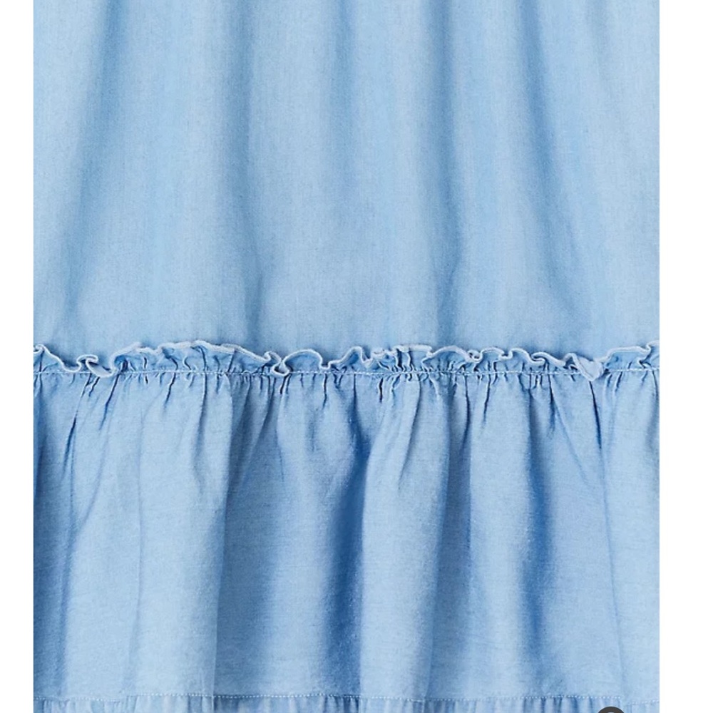 Torrid Chambray Ruffle Mini Skirt - Picture 2 of 3